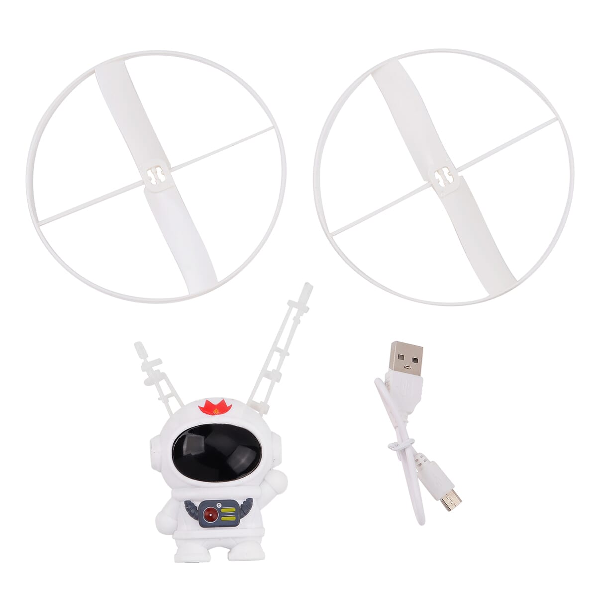Steel Wire Hero Astronaut Flying Sensor Aircraft with Colorful LED Lights image number 3
