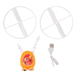 Steel Wire Hero Dinosaur Egg Flying Sensor Aircraft with Colorful LED Lights