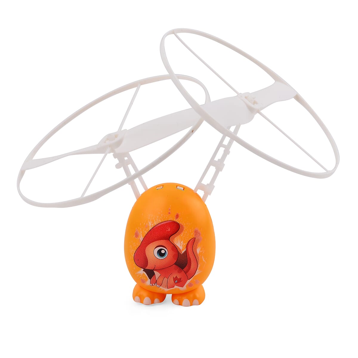 Steel Wire Hero Dinosaur Egg Flying Sensor Aircraft with Colorful LED Lights image number 1