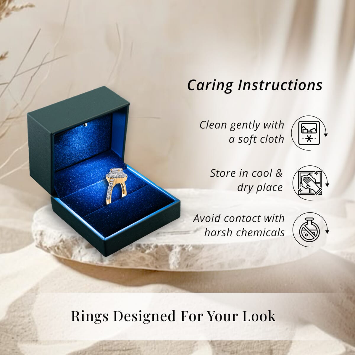 Luxuriant Lab Grown Diamond SI 1.00 ctw Double Halo Ring in 18K Vermeil Yellow Gold Over Sterling Silver (Size 9.0) image number 6