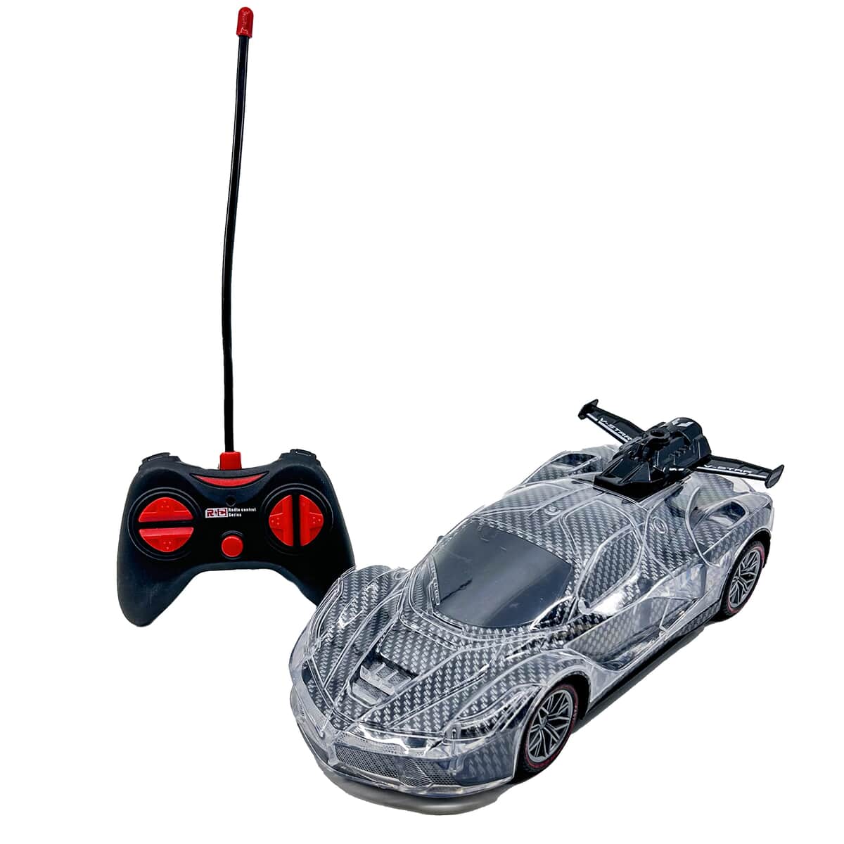 Light Speed II RC LED Sports Car - Black image number 0