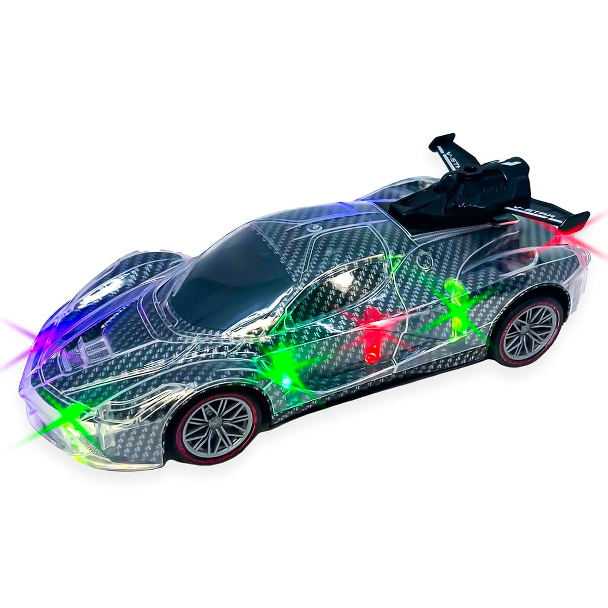 Light Speed II RC LED Sports Car - Black image number 2