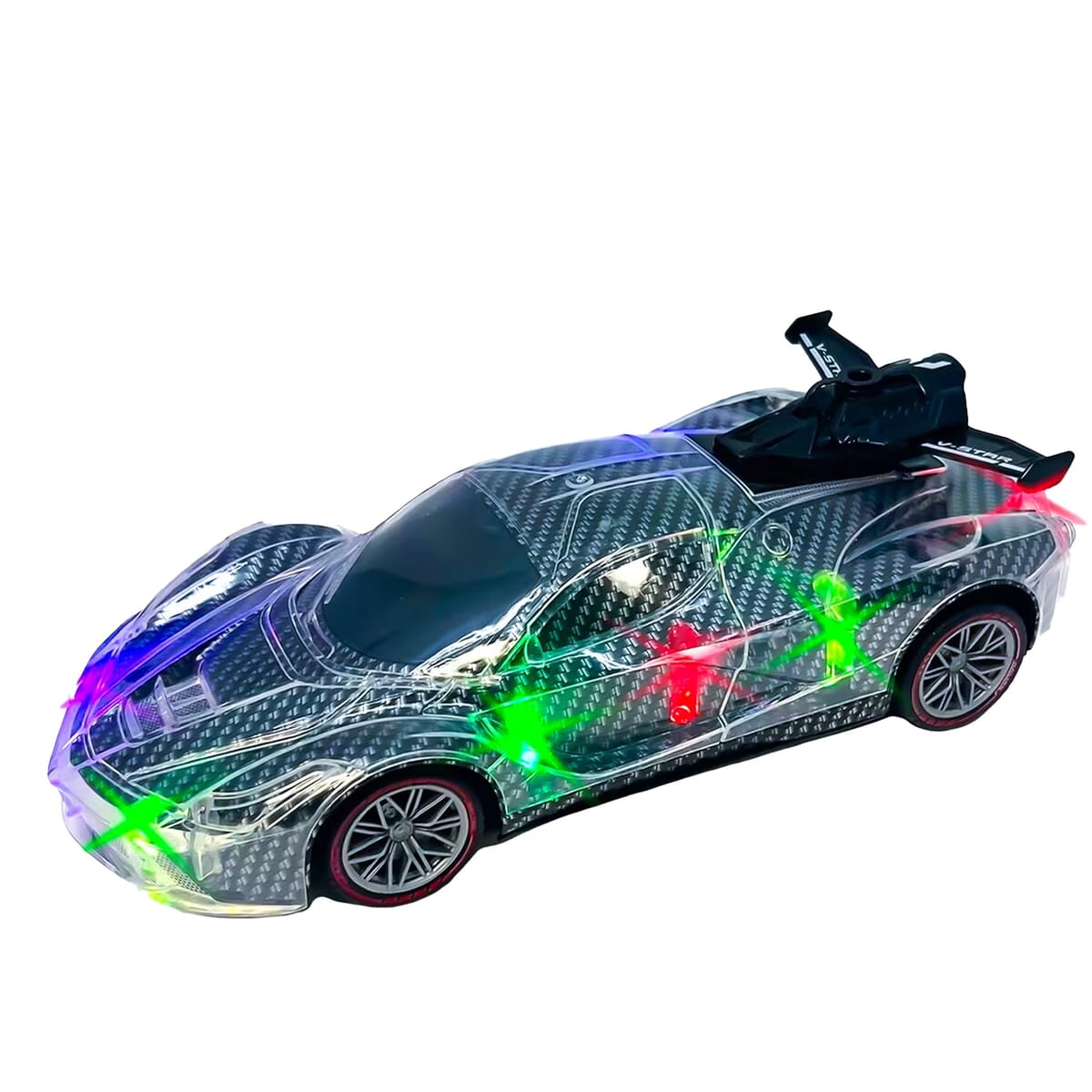 Light Speed II RC LED Sports Car - Black image number 6