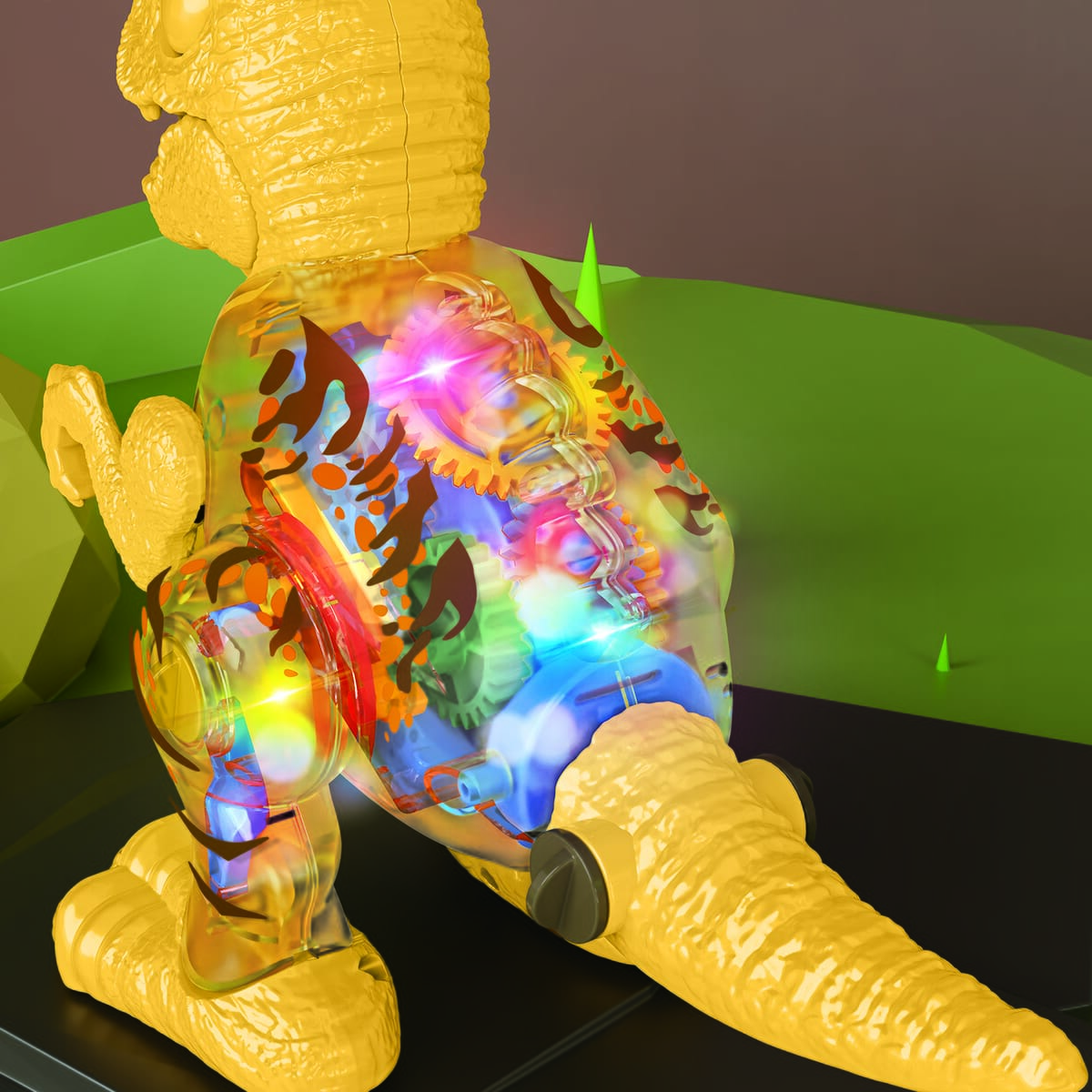 Constructosaur Motorized DIY Play Set- Dinosaur - Yellow image number 1