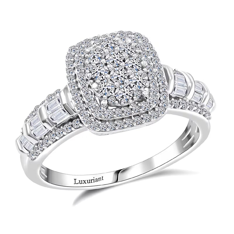 Luxuriant Lab Grown Diamond G SI 1.00 ctw Ring in Sterling Silver (Size 10.0)