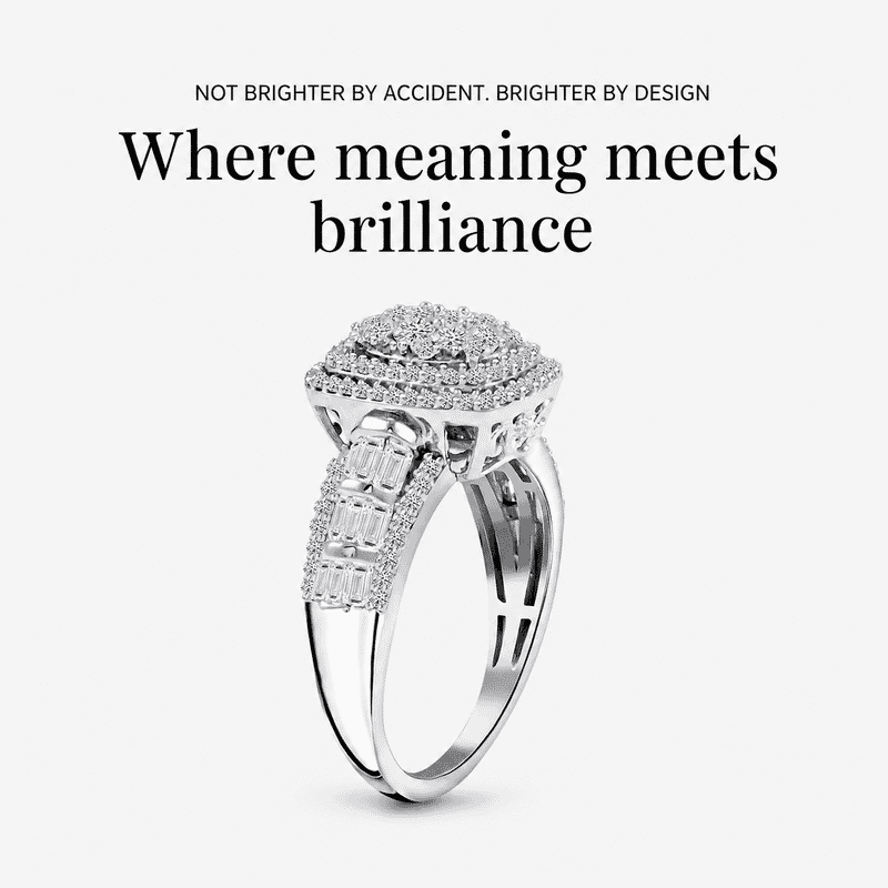 Luxuriant Lab Grown Diamond G SI 1.00 ctw Ring in Sterling Silver (Size 10.0)