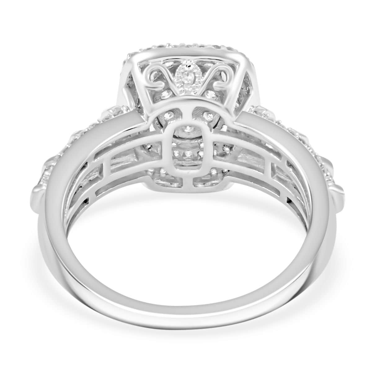 Luxuriant Lab Grown Diamond G SI 1.00 ctw Ring in Sterling Silver (Size 10.0) image number 4