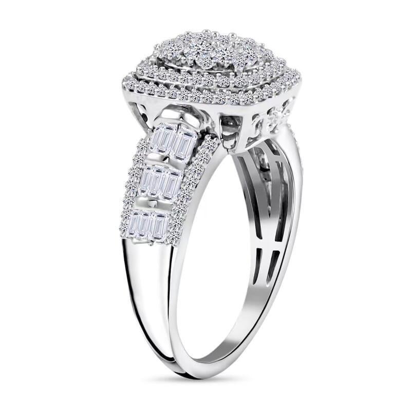 Luxuriant Lab Grown Diamond G SI 1.00 ctw Ring in Sterling Silver (Size 10.0)