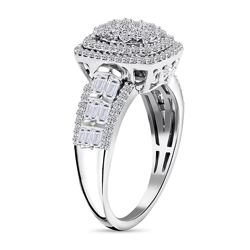 Luxuriant Lab Grown Diamond G SI 1.00 ctw Ring in Sterling Silver (Size 8.0)