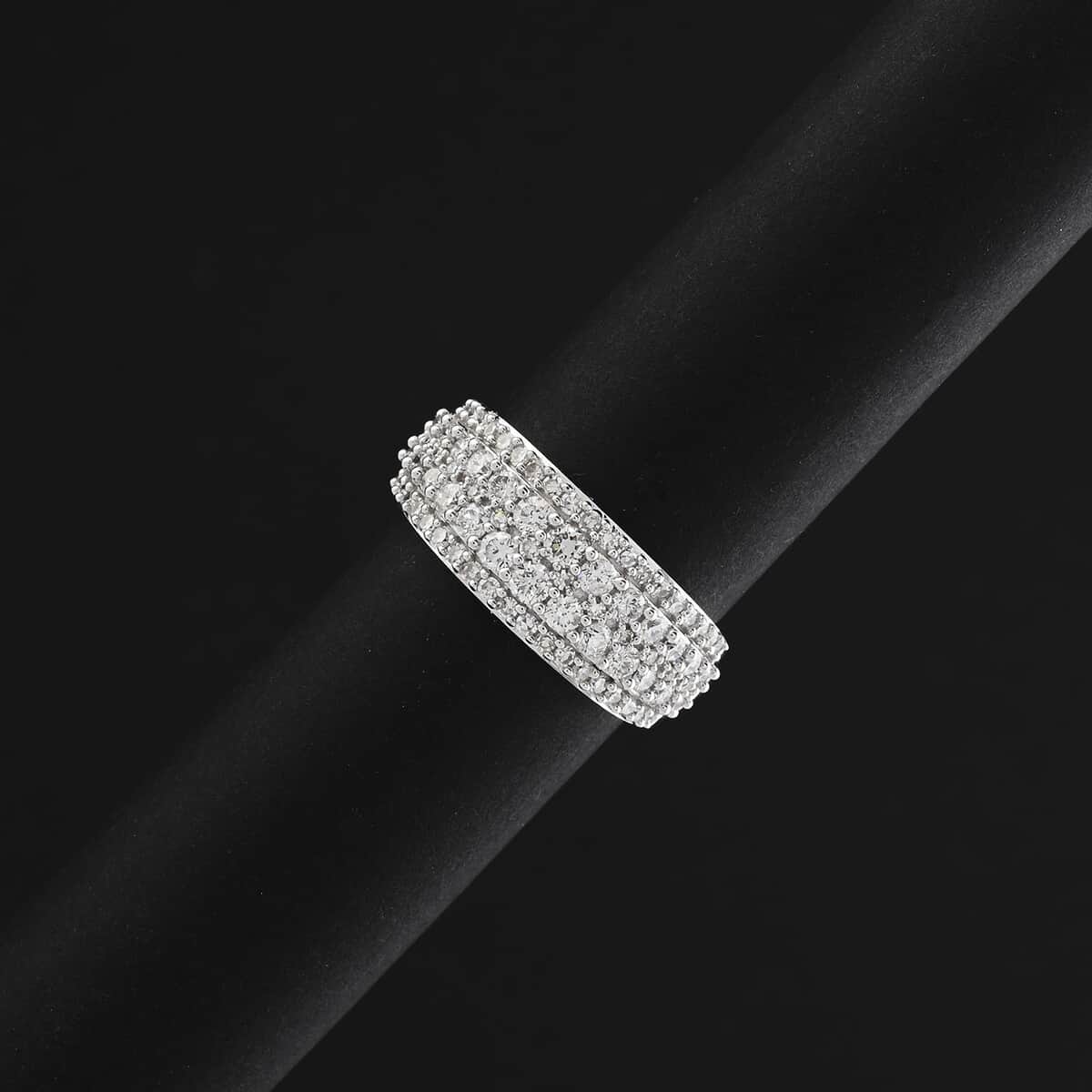 Luxuriant Lab Grown Diamond G SI 1.00 ctw Ring in Sterling Silver (Size 10.0) image number 1