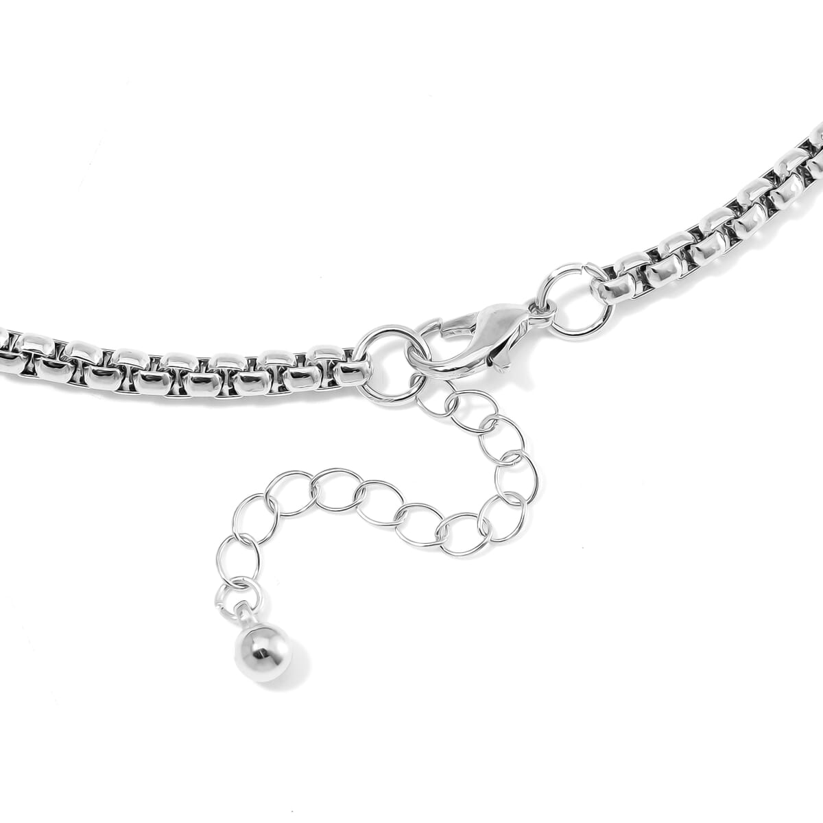 Blue Howlite 91.00 ctw Necklace in Silvertone 20-22 Inches image number 5