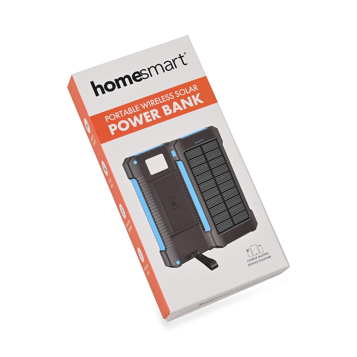 Homesmart Green Solar 10000 mAh Battery Charger with Wireless Charging & Emergency LED Torch image number 5