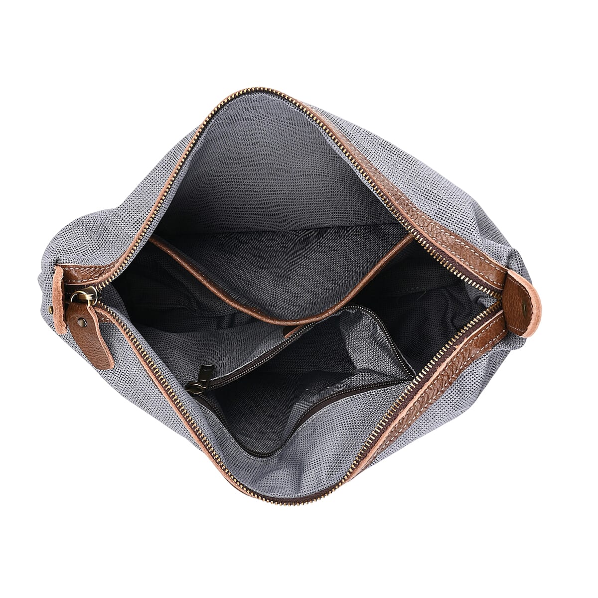 Italy Retro Noble Collection Light Brown Genuine Leather Tote Bag image number 7