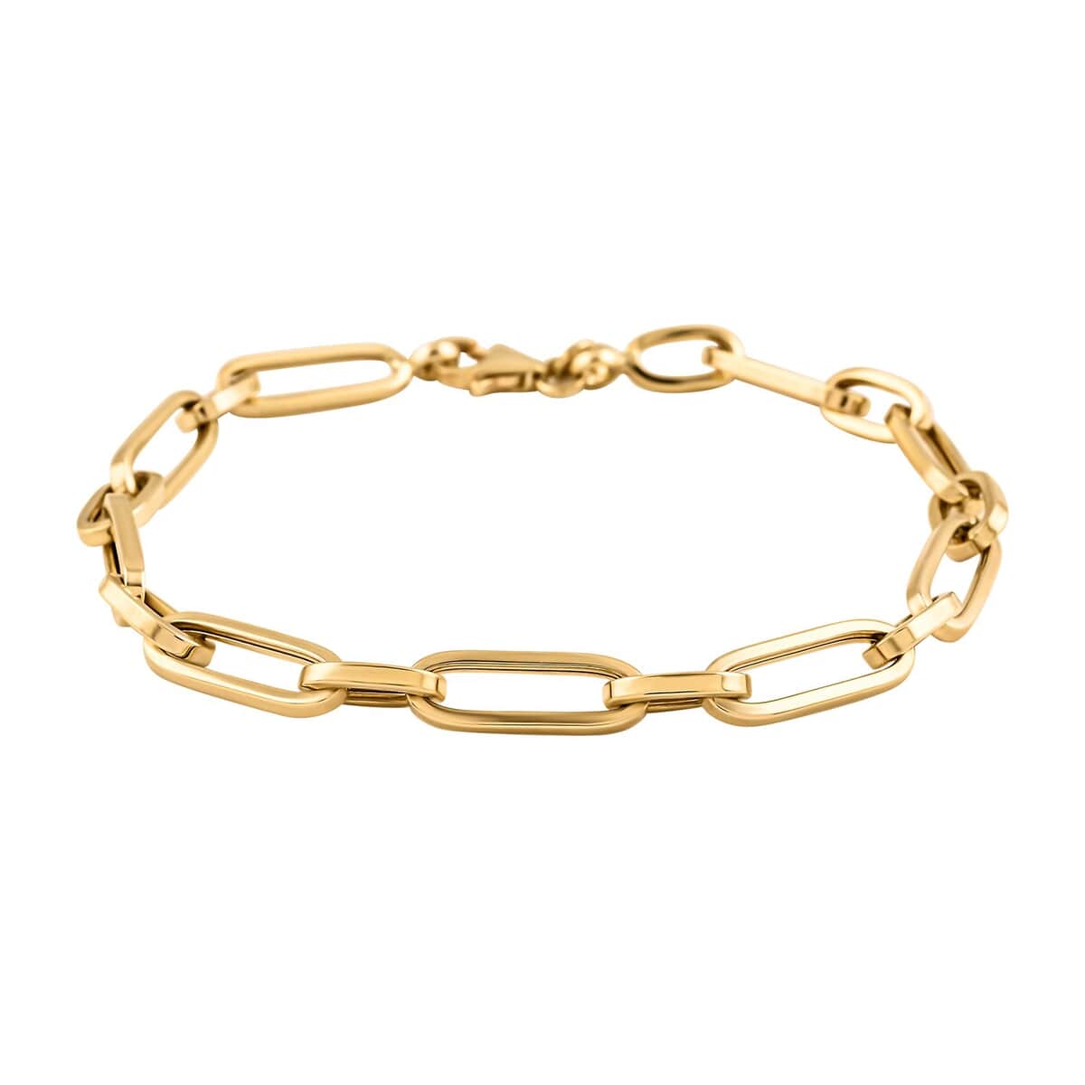 5mm Paper Clip Bracelet in 14K Yellow Gold (7.50 In) 3.65 Grams image number 0