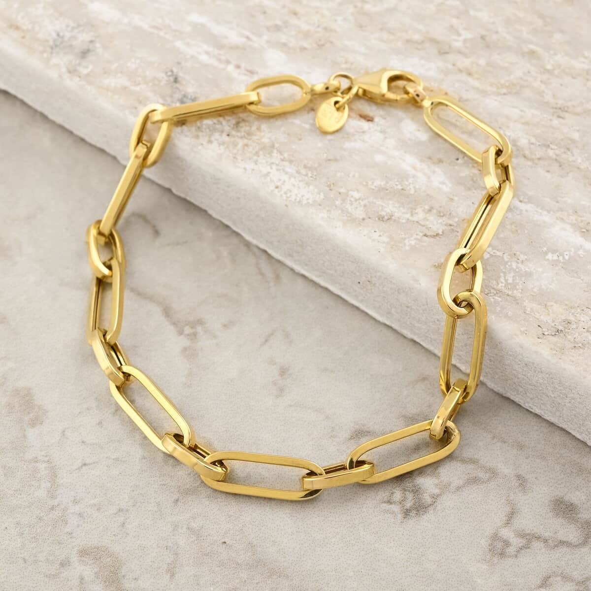 5mm Paper Clip Bracelet in 14K Yellow Gold (7.50 In) 3.65 Grams image number 1