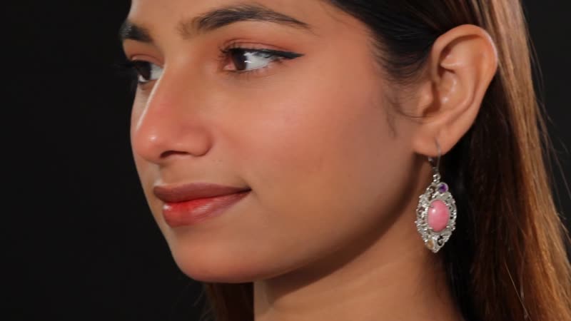 Karis Rhodonite and Multi Gemstone 18.80 ctw Lever Back Earrings in Platinum Bond