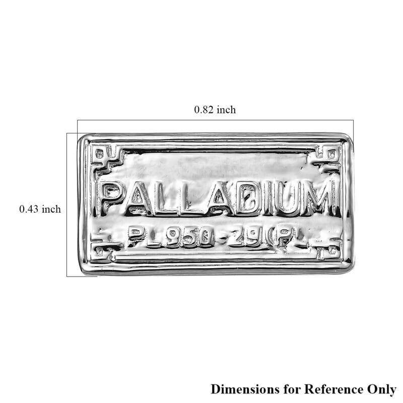 950 Palladium Bar 2 Grams