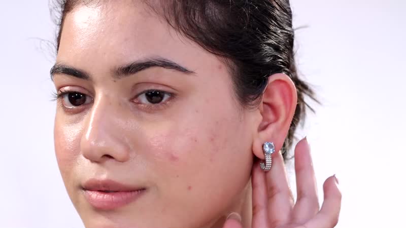 Brazilian Citrine J Hoop Earring in Stainless Steel 3.80 ctw