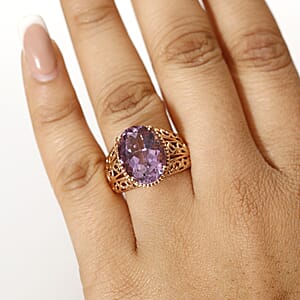 Karis Rose De France Amethyst 9.25 ctw Ring in 18K RG Plated (Size 8.0)
