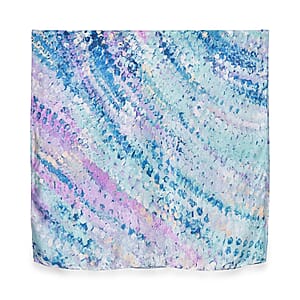 Cool Watercolor Matching Digitally Printed Polyester Bucket Hat and Scarf Set