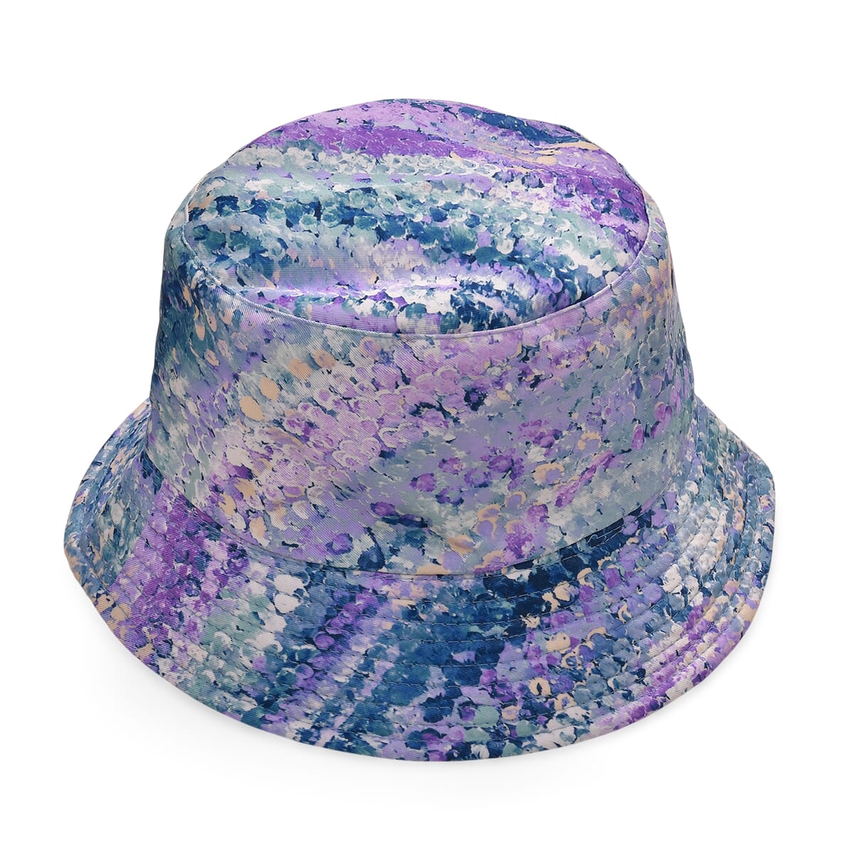 Cool Watercolor Matching Digitally Printed Polyester Bucket Hat and Scarf Set image number 3