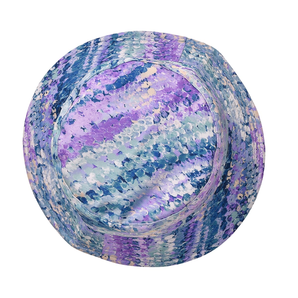 Cool Watercolor Matching Digitally Printed Polyester Bucket Hat and Scarf Set image number 4
