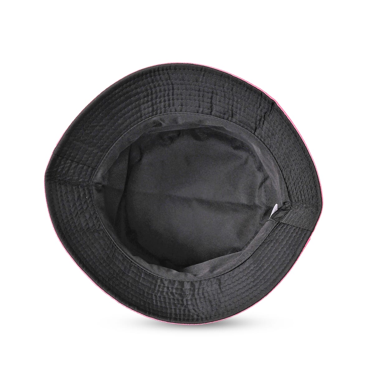 Black Floral Matching Digitally Printed Polyester Bucket Hat and Scarf Set image number 5