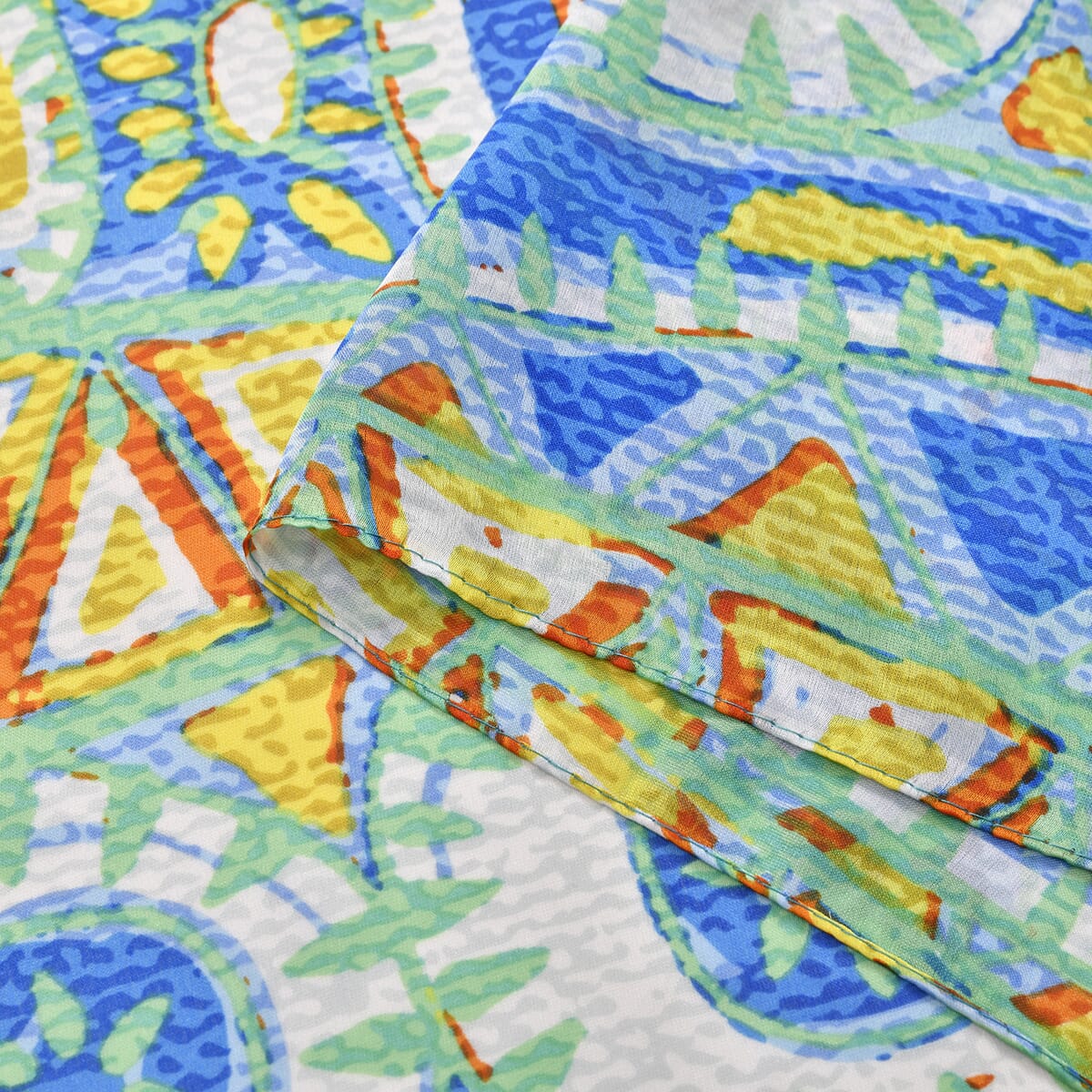 Multi Tile Matching Digitally Printed Polyester Bucket Hat and Scarf Set image number 6