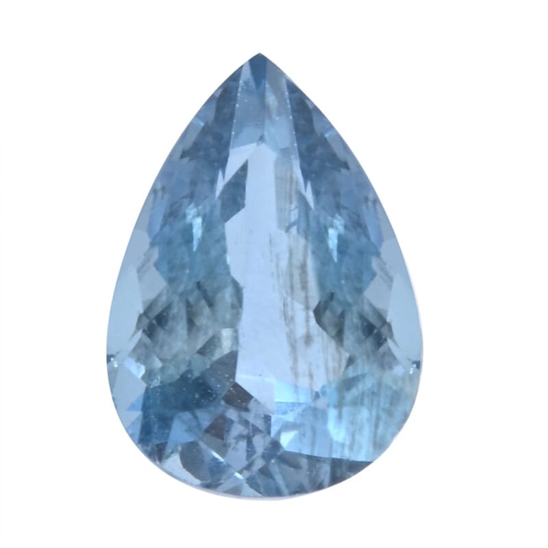 AAAA Santa Maria Aquamarine (Pear 8x6 mm) 0.50 ctw