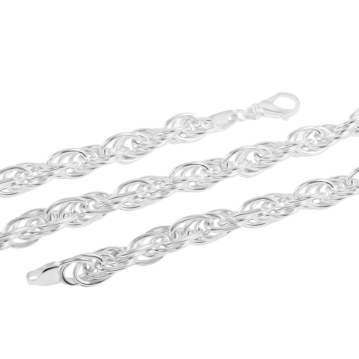 Italian La Bella Fantasia Chain Necklace in Sterling Silver 22 Inches 30.71 Grams image number 2