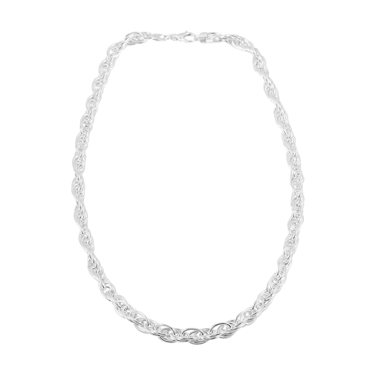 Italian La Bella Fantasia Chain Necklace in Sterling Silver 22 Inches 30.71 Grams image number 3