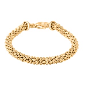 Italian La Bella Chain Bracelet in 14K Yellow Gold Over Sterling Silver (7.50 In) 10.02 Grams