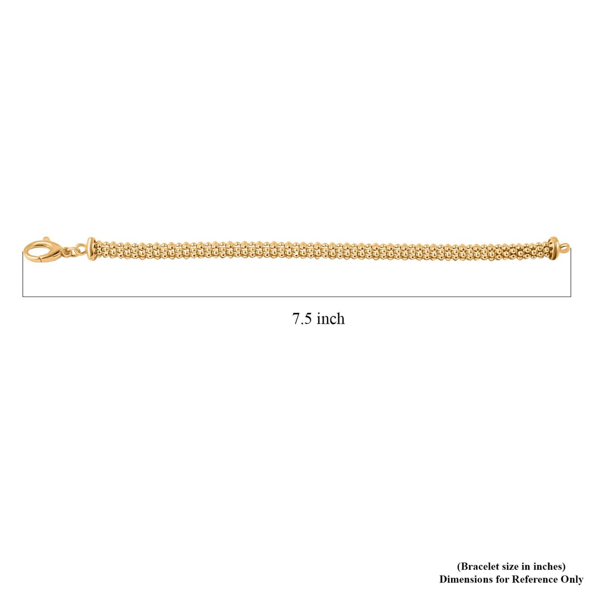 14K YG Over Sterling Silver Bracelet (7.50 In) (9.50 g) image number 3