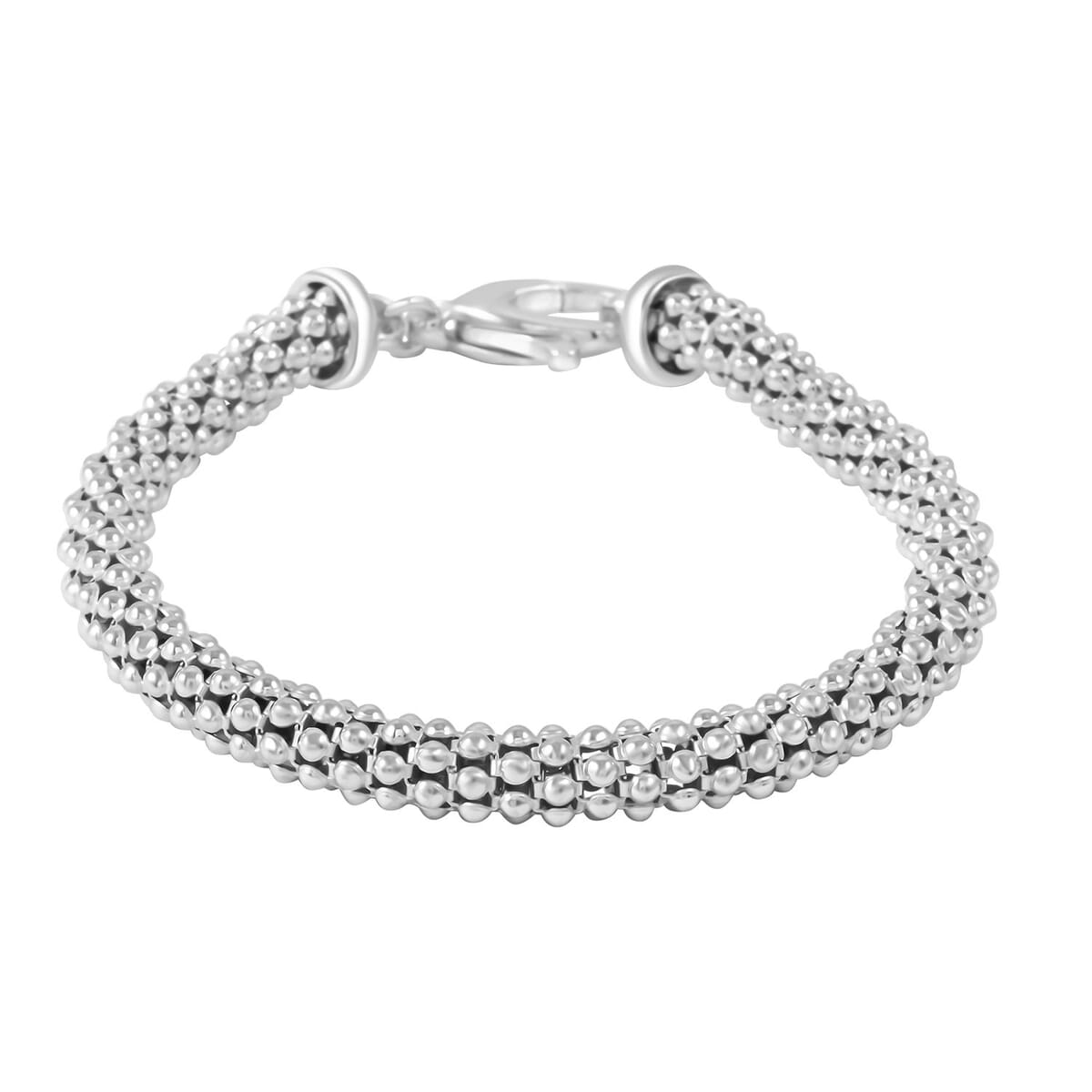 Italian La Bella Chain Bracelet in Sterling Silver (7.50 In) 9.50 Grams image number 0