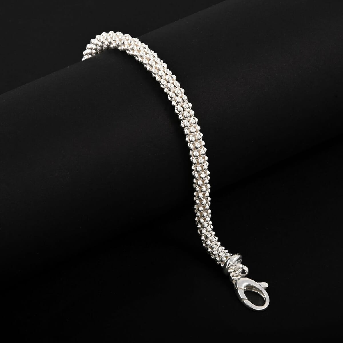 Italian La Bella Chain Bracelet in Sterling Silver (7.50 In) 9.50 Grams image number 1