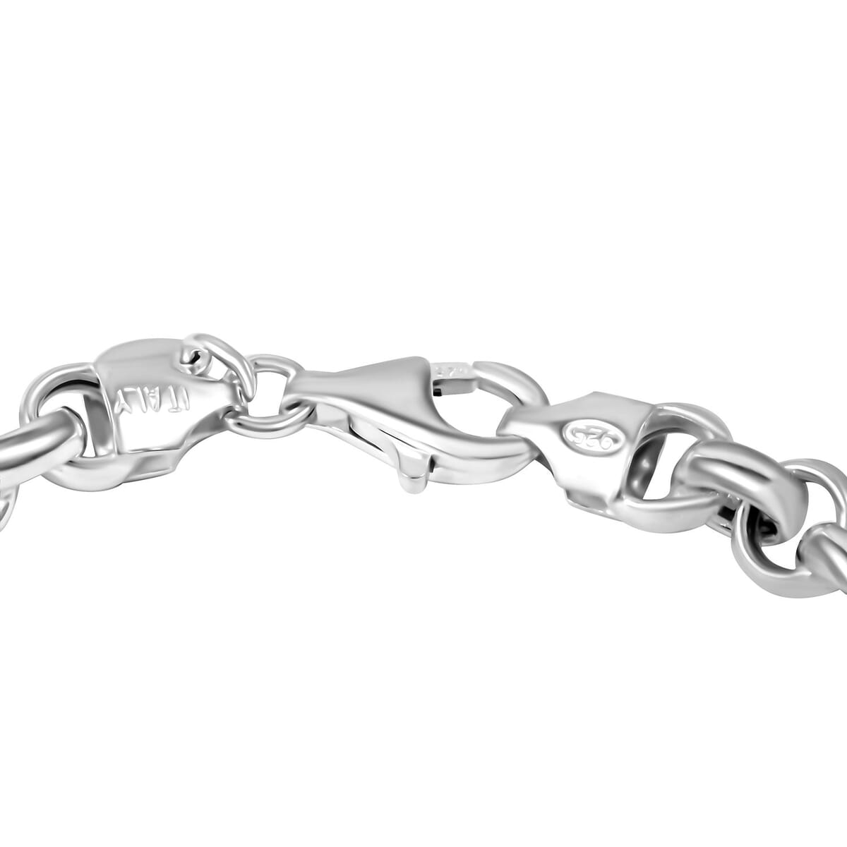 Italian La Bella Rolo Chain Bracelet in Sterling Silver (8.00 In) 9.09 Grams image number 2
