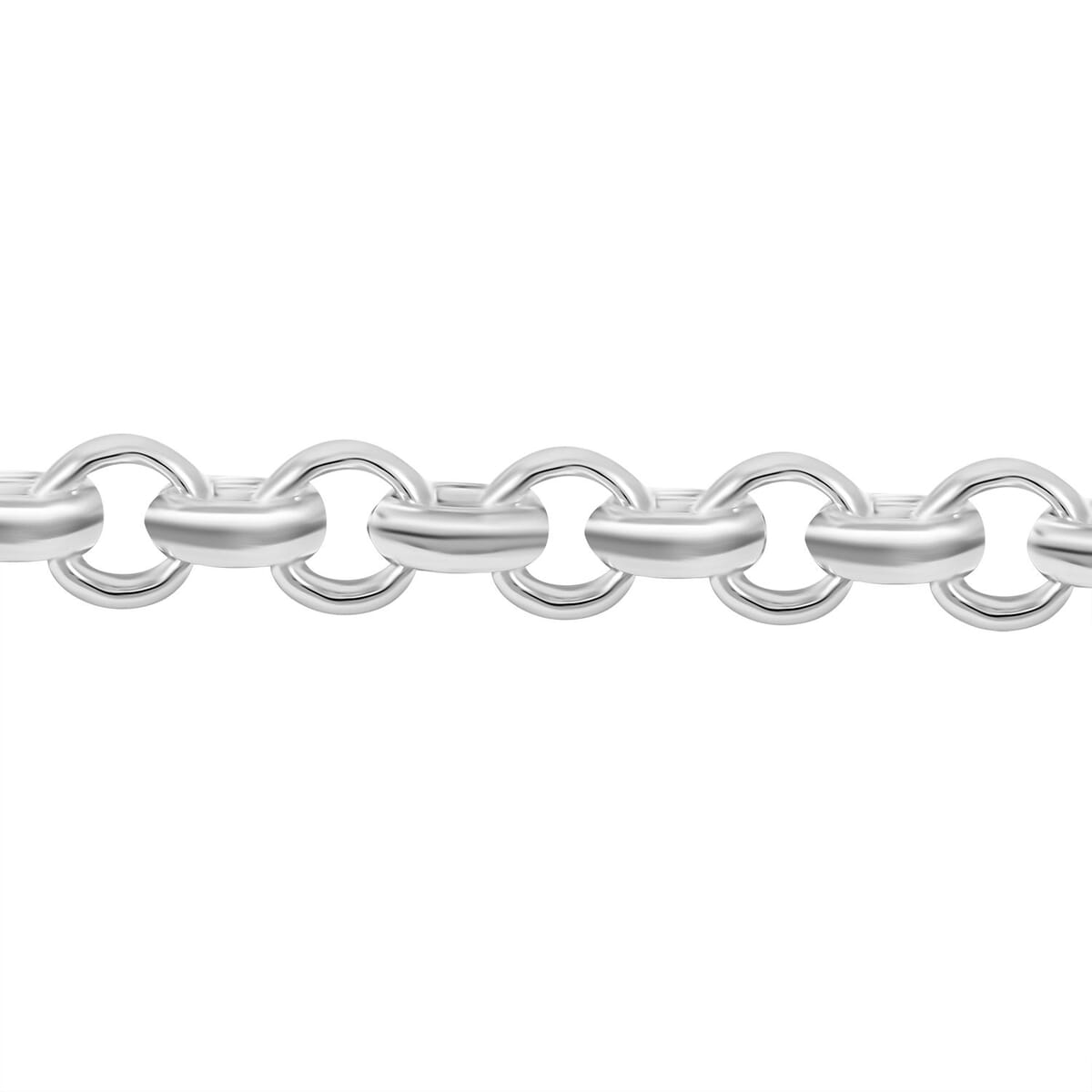 Italian La Bella Rolo Chain Bracelet in Sterling Silver (8.00 In) 9.09 Grams image number 3