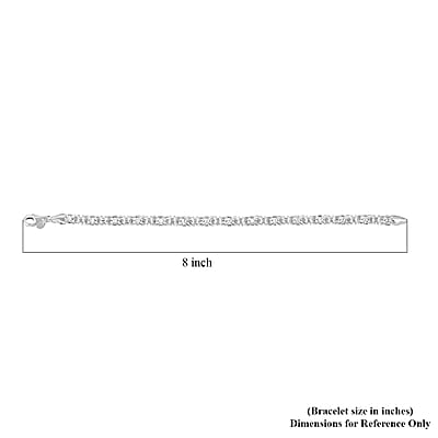 La Bella Italian Byzantine Chain Bracelet in Sterling Silver (8-9In) 12 Grams
