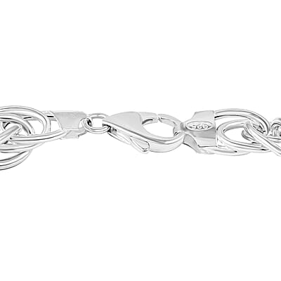 Italian La Bella Fantasia Chain Bracelet in Sterling Silver (8.00 In) 18.37 Grams