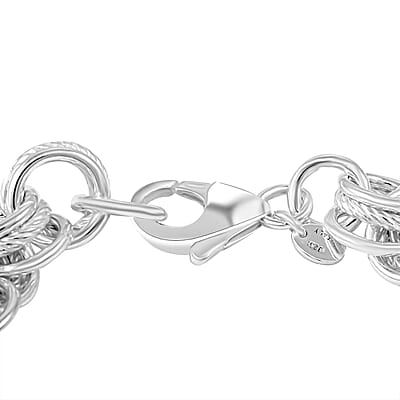 Italian La Bella Fantasia Chain Bracelet in Sterling Silver (8.00 In) 22.12 Grams