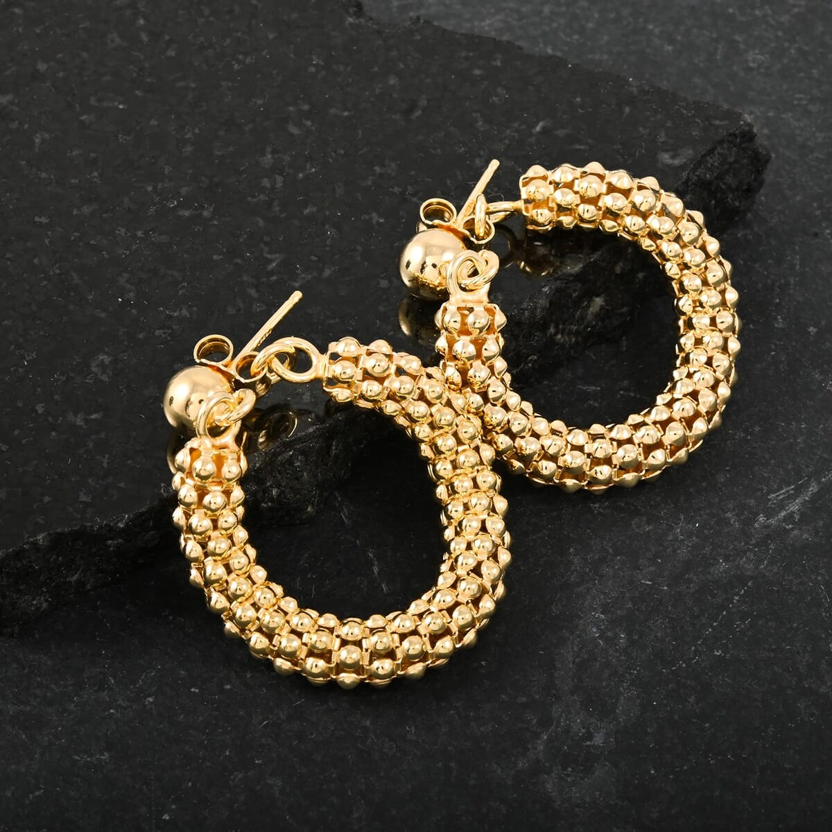 Italian La Bella Earrings in 14K YG Over Sterling Silver 7 Grams image number 1