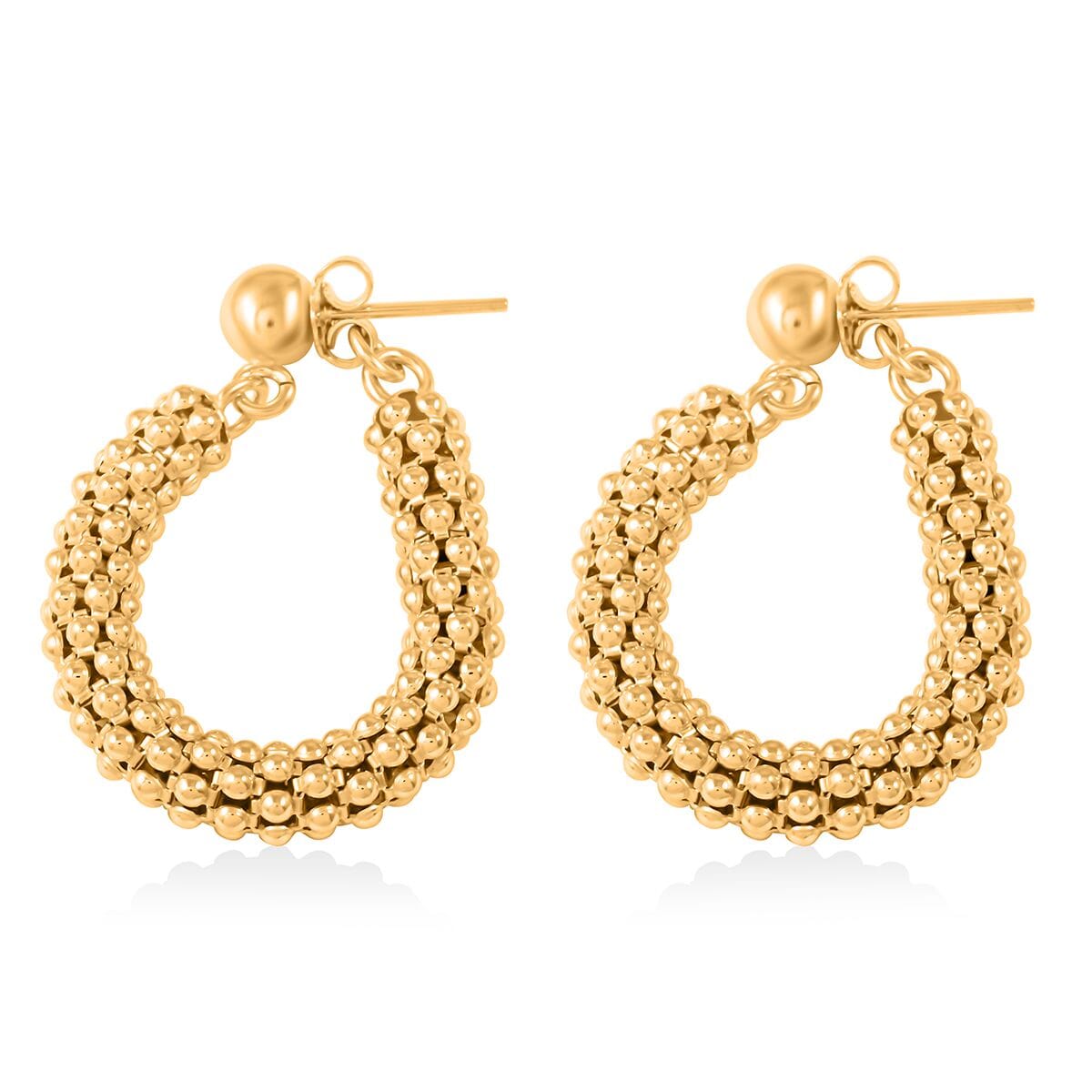 Italian La Bella Earrings in 14K YG Over Sterling Silver 7 Grams image number 3