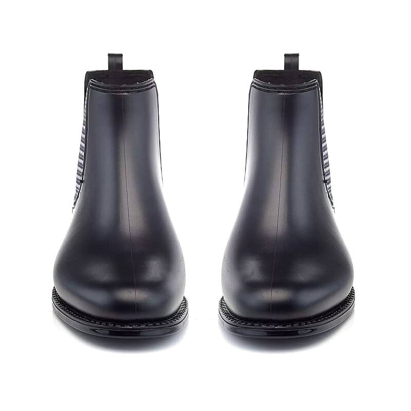 Henry Ferrera Matte Black Marsala Houndstooth Ankle Boot - Size 6