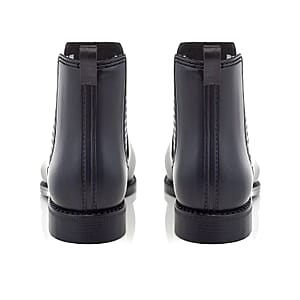 Henry Ferrera Matte Black Marsala Houndstooth Ankle Boot - Size 9