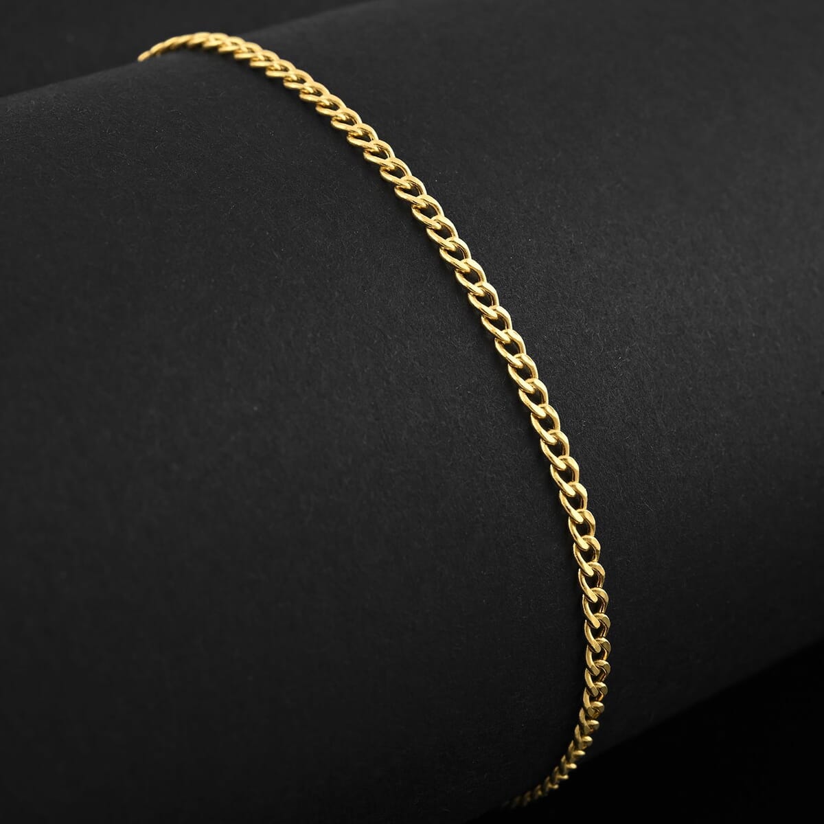 Cuban Anklet in 14K Yellow Gold 1.10 Grams 10 Inches image number 1
