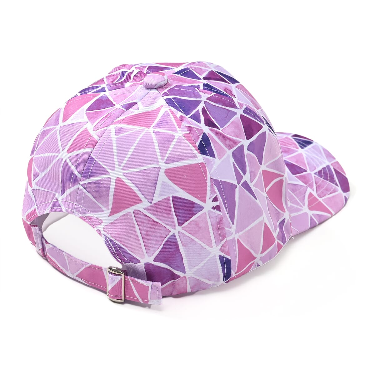 Set of 2, Purple Floral Pattern Scarf (35.4"x70.9") and Cap image number 6