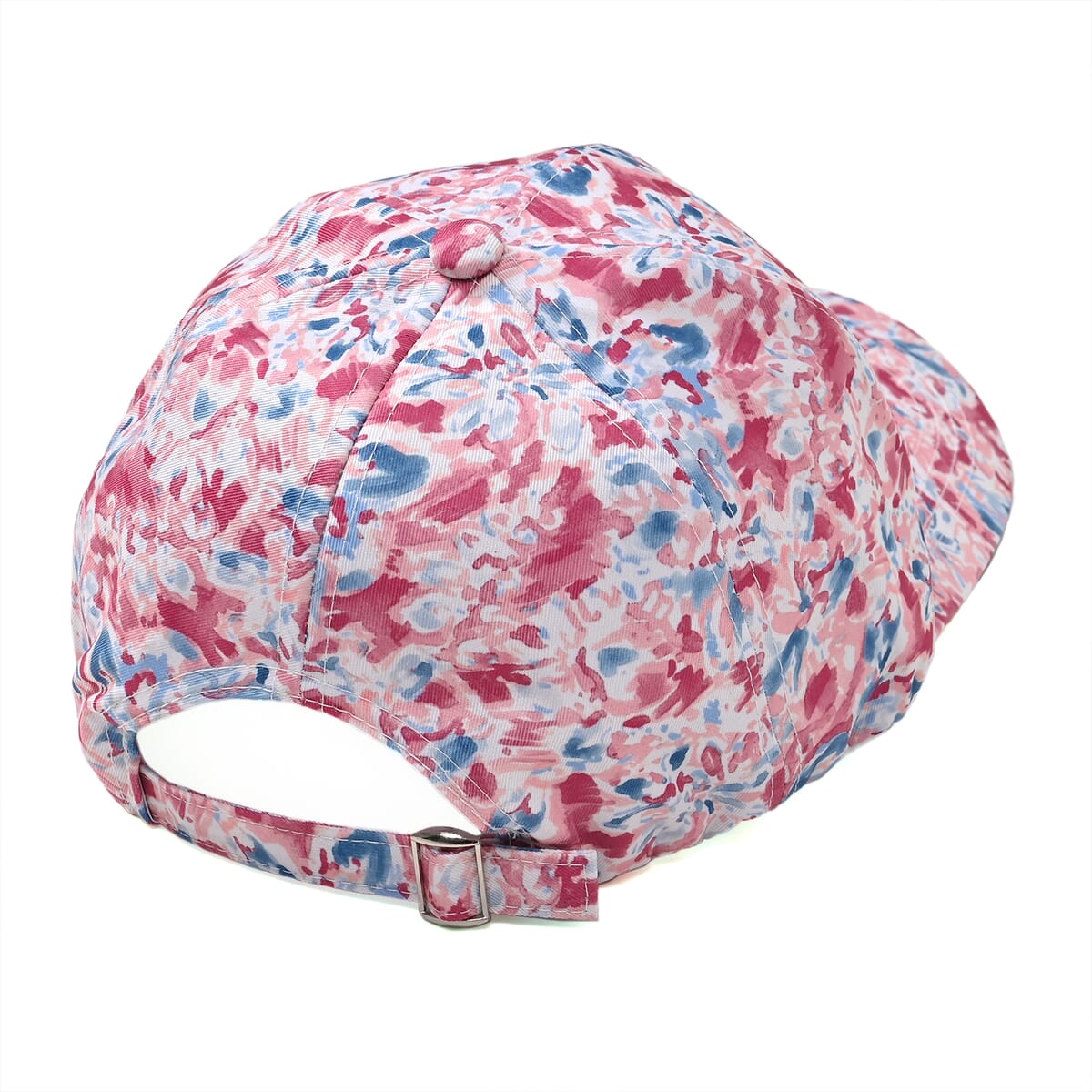 Set of 2, Red Floral Pattern Scarf and Cap image number 6