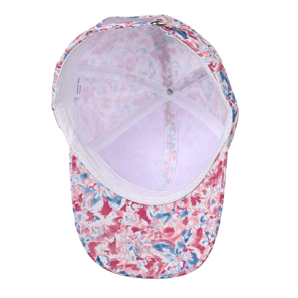 Set of 2, Red Floral Pattern Scarf and Cap image number 7