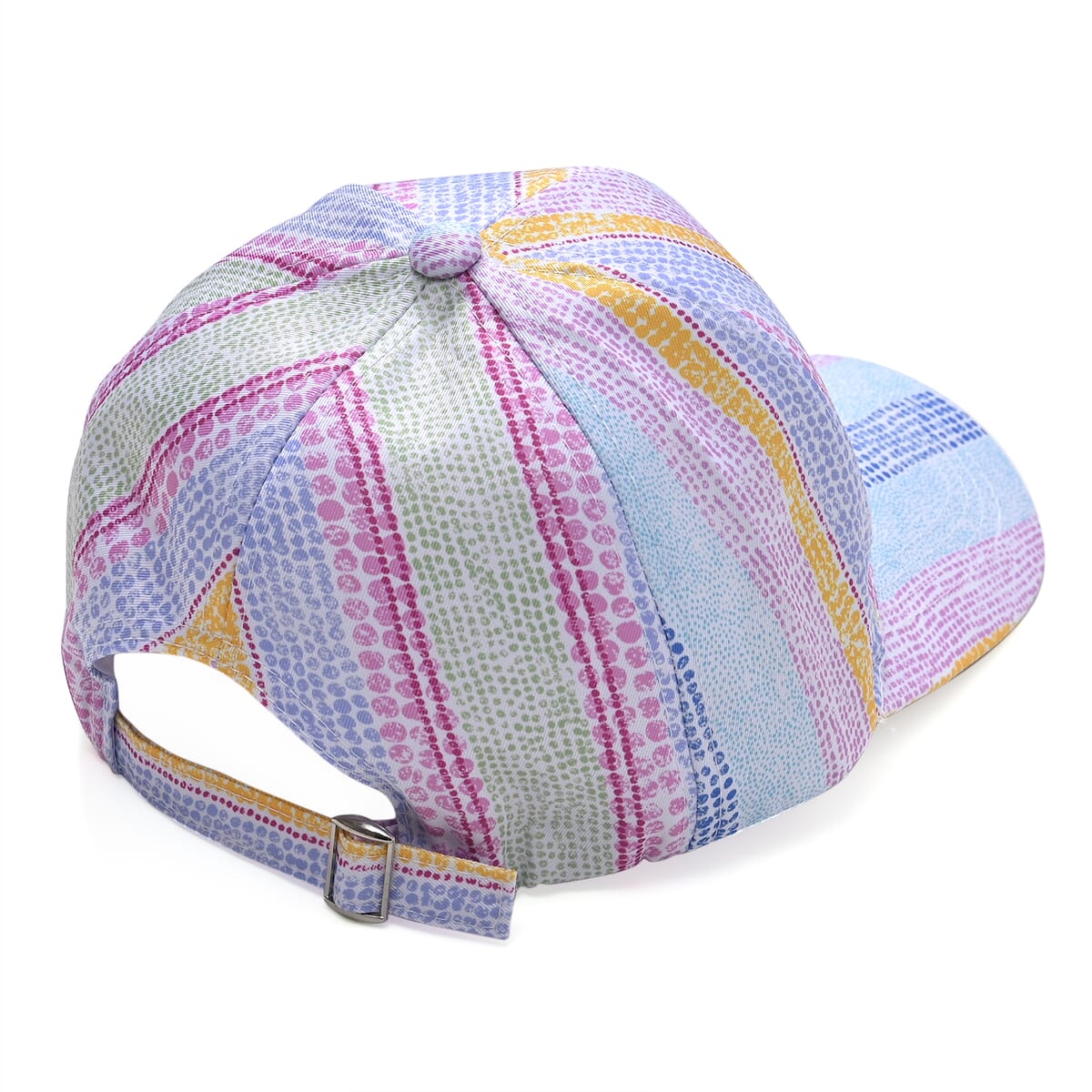 Set of 2, Purple Floral Pattern Scarf and Cap image number 6