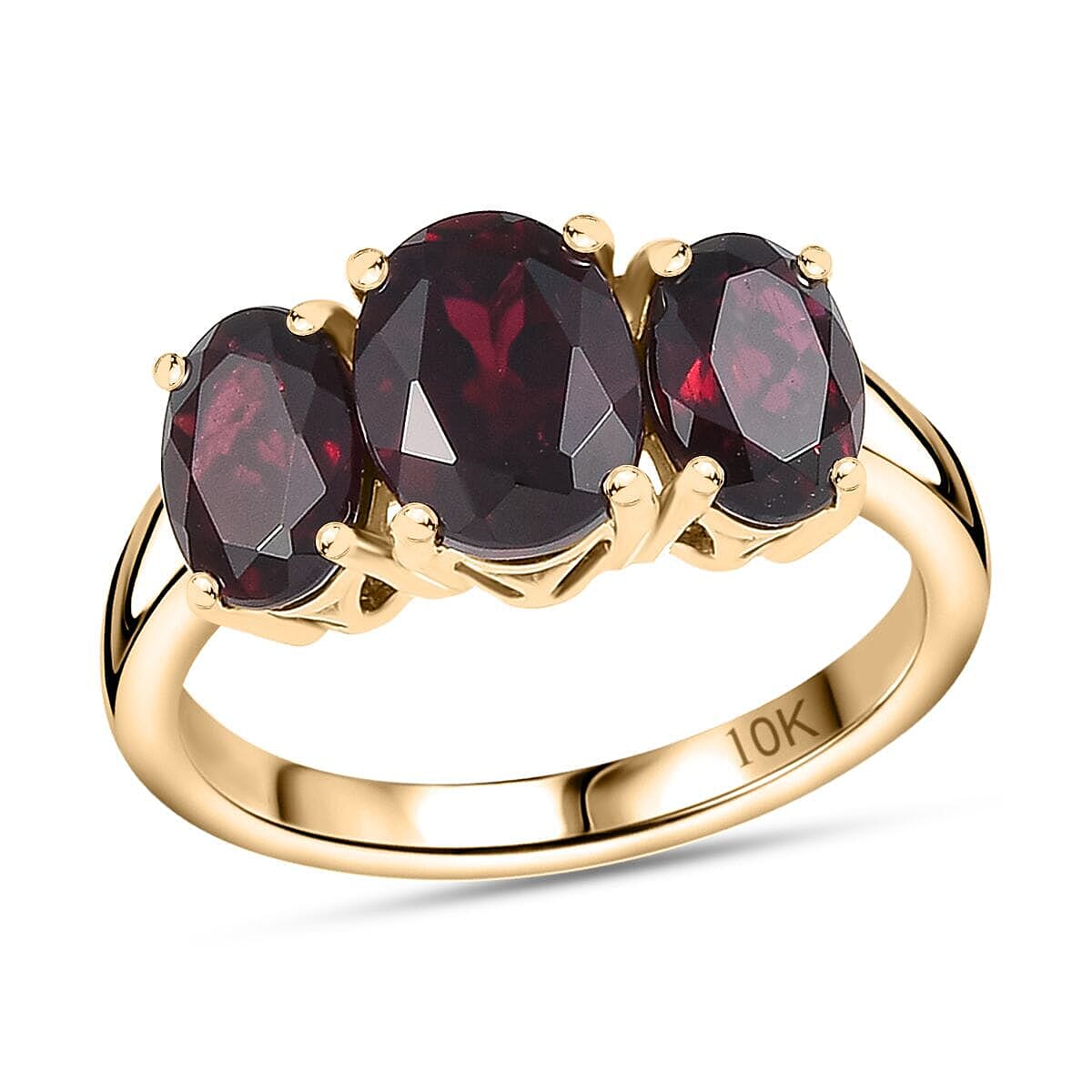 Luxoro 10K Rose Gold Premium Anthill Garnet Ring (Size 10.5) 3.40 ctw image number 0